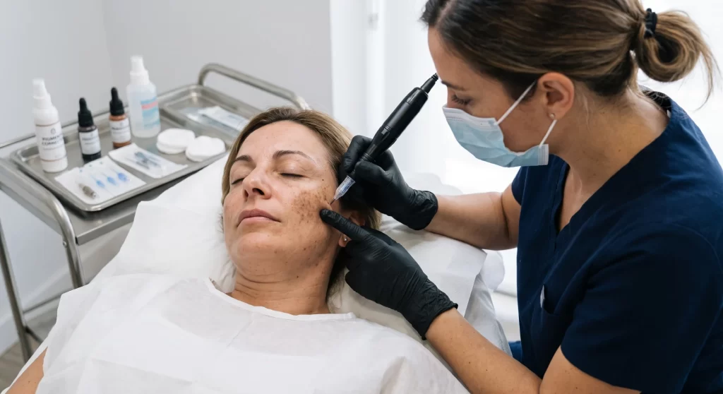 Tratamiento para manchas faciales con Micropigmentación